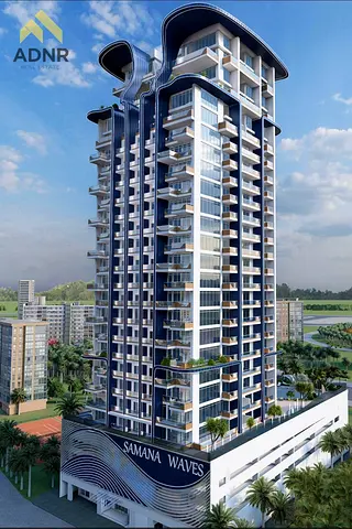 Studio Apartment | Samana Waves | Private Pool | Skyline View