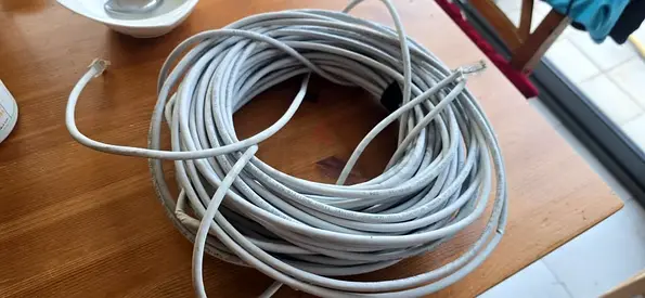 2x 6m CAT 6 RJ45 R&M / network cable