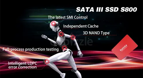 SATA III 2.5" SSD S800 (3D NAND, SMI Controller) - New/Unused