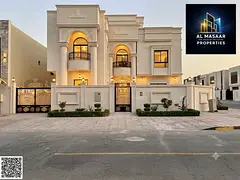 Luxury corner villa with a private pool for sale; featuring a prime location, high privacy, sophisti