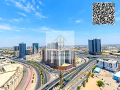 Spacious 1BR for yearlr rent in Ajman Pearl | 946 Sq. Ft. | Open Balcony | 2 Bathrooms | AED 32,000