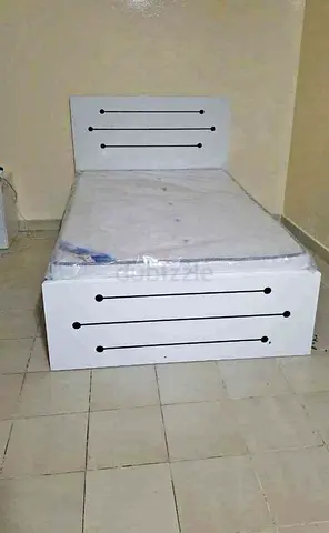 DOUBLE BED WITH MATTRESS 120X190 CM