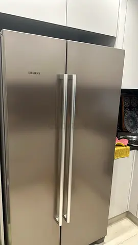 Siemens Stainless Steel Side-by-Side Refrigerator - Good Condition
