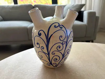 White Flower Vase