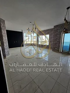 3-bedroom apartment in Al Majaz 3 with views of Khalid Lagoon and Al Qasba Canal. Free parking, main