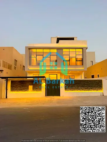 🔥 للبيع العاجل | فيلا فاخرة في الزاهية – عجمان بسعر 1,900,000 درهم 5 غرف ماستر + غرفة خادمة | بناء 3,950 قدم² | أرض 3,014 قدم² | أرضي + أول + روف