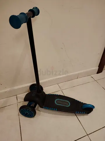 Children's 3-Wheel Kick Scooter - Blue/Black, Good Condition