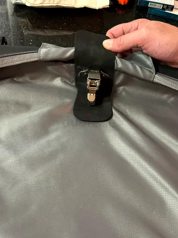 TUMI garment bag. Grey duffel bag - good condition, light use
