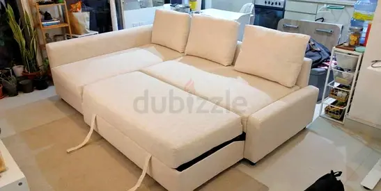 Ikea L shape sofa store cum bed