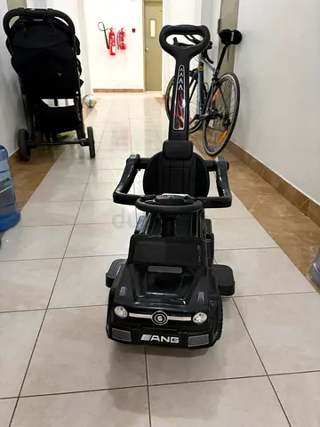 Kids Push Ride-On Car with Steering Wheel and Push Handle