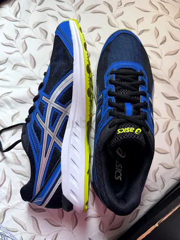 ASICS men's running shoes - blue/black, lightly used
