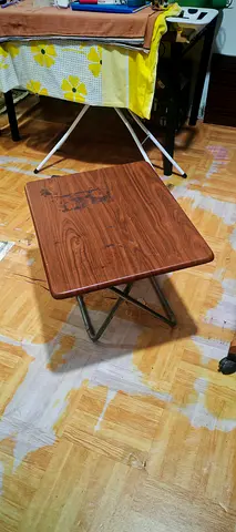 Small portable folding wooden coffee/side table