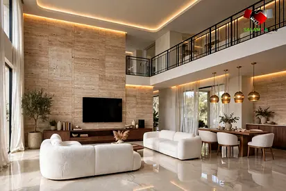 Luxury Villa Renovation with Travertine & Bespoke Joinery – Turnkey Contracting
