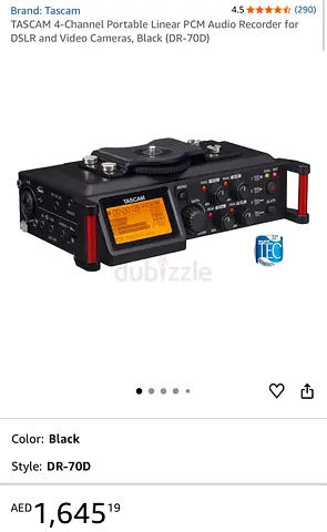 Tascam DR-70d Recorder