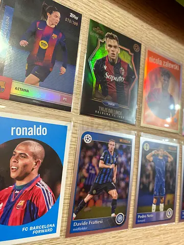 Assorted Topps UEFA Competitions/Clubs Bundle - Topps Gold, Merlin, Barcelona, Chrome, UCC