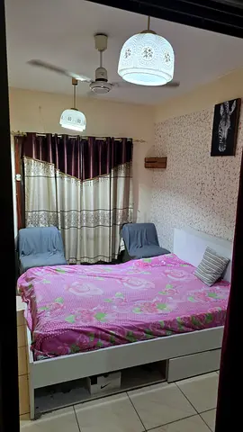 Spacious Furnished room with balcony for Indian executives or family couples