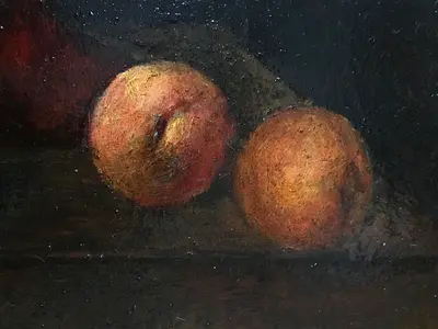 Vintage Still Life Oil Painting
