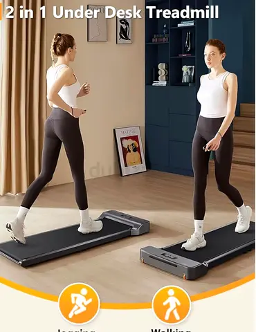 Under Desk Portable 2-in-1 Treadmill — Slim Home Walking Machine