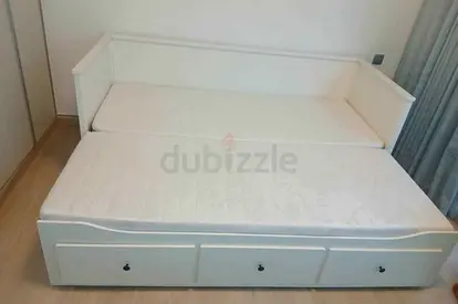 Ikea hamnes day bed with 2 mattress