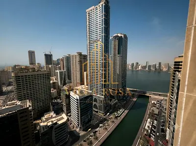 Luxury 3-Bedroom Apartment for Sale | Direct Al Qasba Waterfront View | Two Parking Spaces | AED 1.4 Million