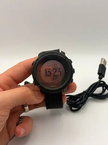 Suunto Traverse Alpha Stealth outdoor GPS watch.