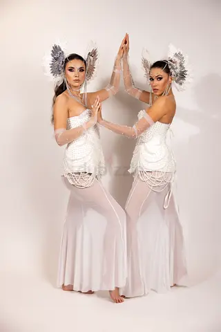 Exclusive Dance Costume Set — WHITE PEARL — Dubai