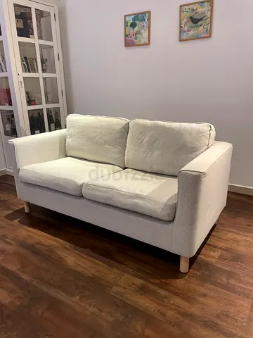 IKEA Light grey 2-seater fabric sofa in good condition
