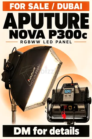 Aputure Nova P300c RGBWW LED Panel with Softbox - For Sale in Dubai