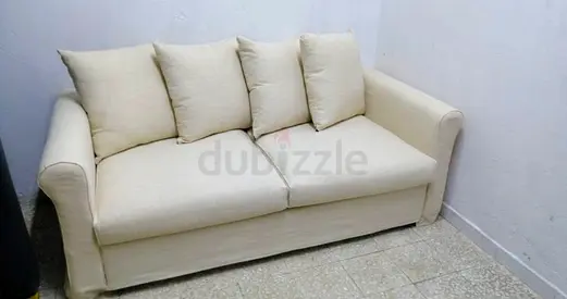 2 seater Sofa bed Good Condition, Removable Cushions grolind IKEA