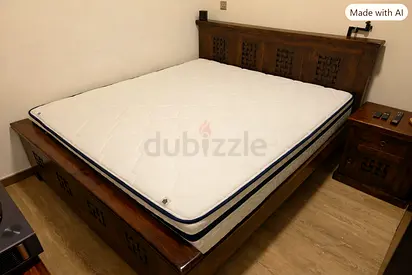 Marina Home - Solid Wood King size - with a new mattress. (going cheap)