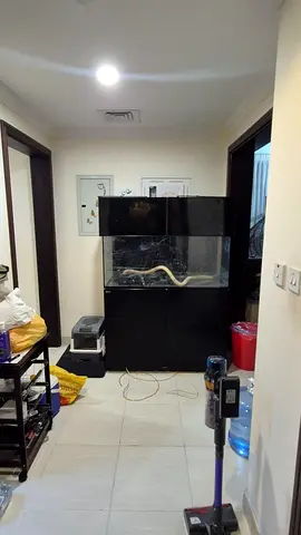 Red sea tank refer 425xl with cabinet and canopy