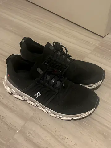 On Cloud Black Running Shoes - Size UK11 (Fits Like A 10), Gently Used