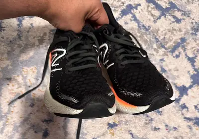 Used New Balance Black kids Running Shoes - Size Noted (Good Condition)