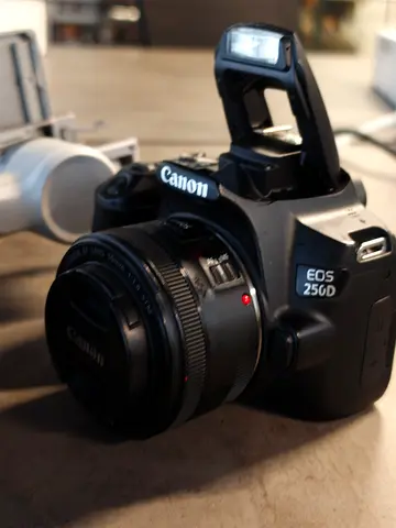 Canon EOS 250D DSLR with kit lens (used) + 50mm (F1.8) + Dji Rs 4 mini good condition