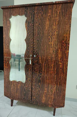 Vintage Wooden Wardrobe- Solid Build, Good Condition