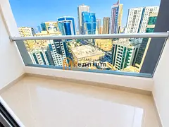 Residential apartment for rent in Sharjah, Al Majaz 3. The apartment features two bedrooms, a living