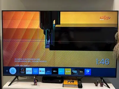 Samsung 58" LED TV with Screen Damage - For Parts or Repair