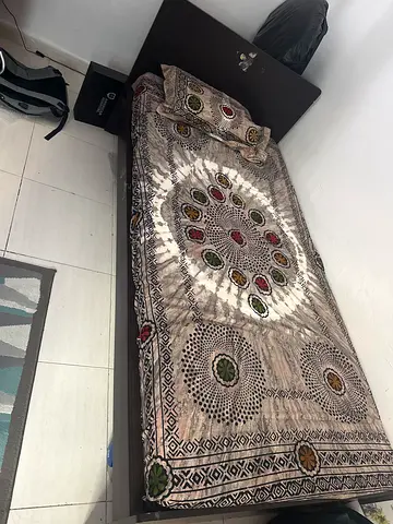 Single bed frame with mattress - good condition