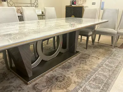 10 seater Marble table with 10 seats for sale