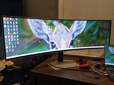 Samsung 49 Inch Odyssey OLED G9 G93SD DQHD 240Hz Curved Gaming Monitor