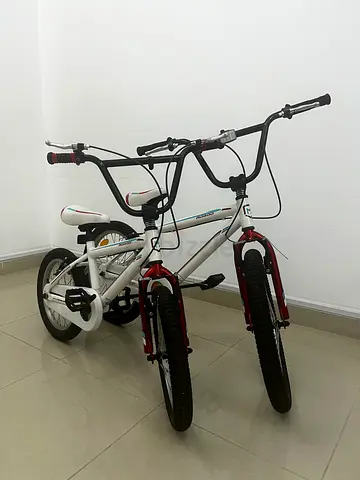 Pair of children's bikes - small size, used condition
