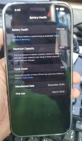 iPhone with 99% Battery Health, Excellent Condition