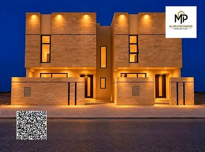🏡 فيلا بتصميم سعودي فاخر في الحليو – عجمان، طابقان مع روف خاص، والسعر شامل رسوم التسجيل ونقل الملكية وتوصيلات الكهرباء والمياه والمكيفات، فرصة مميزة