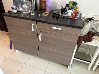 IKEA Compact kitchen cabinet / storage unit in wood finish - good condition