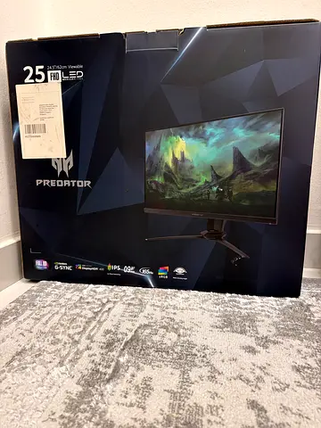 Acer Predator 25-inch Gaming Monitor (boxed) - 165 Hz, G-Sync