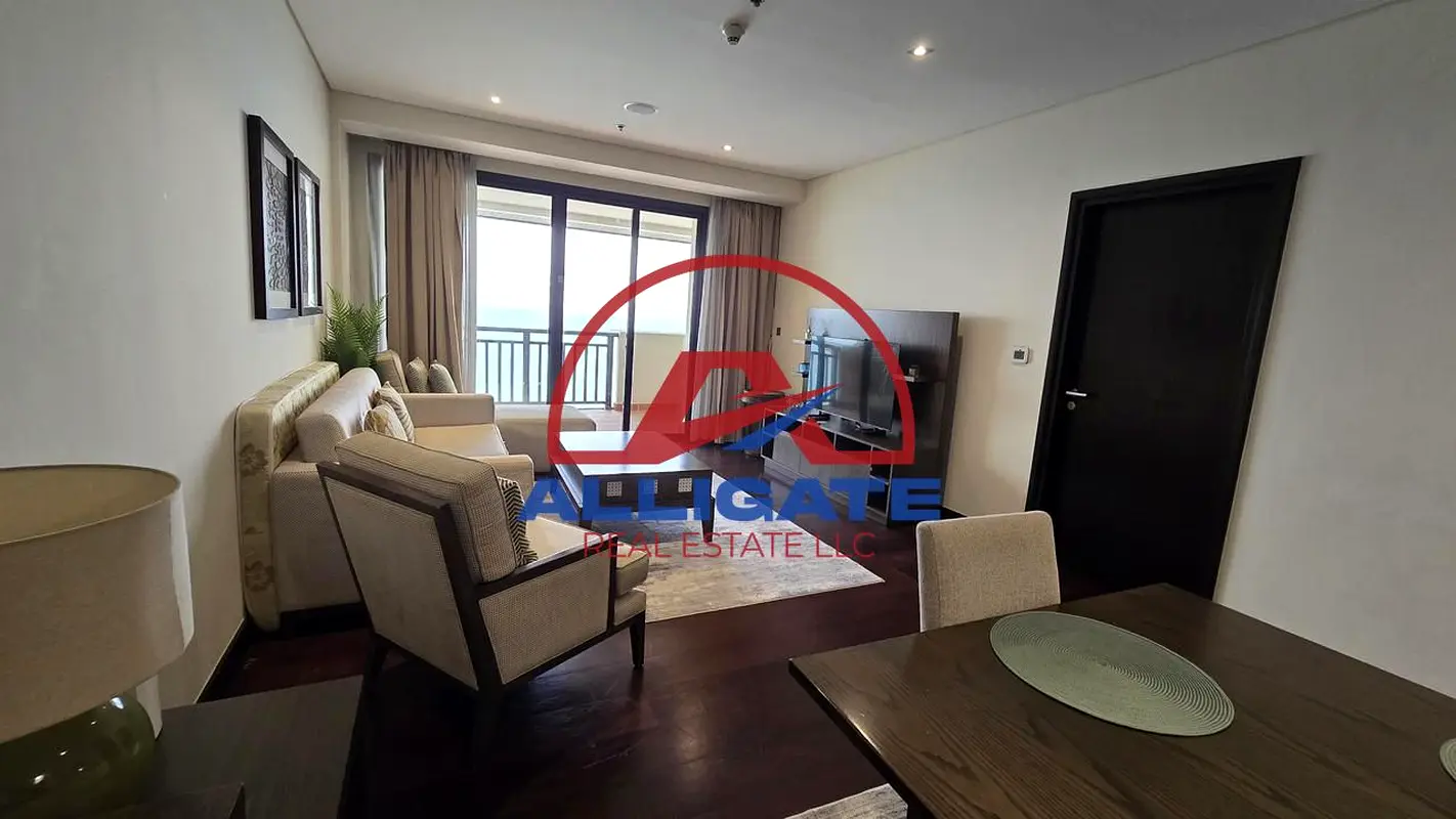 Full Sea View and Burj Al Arab View1| 1BR Apartment | Furnished |