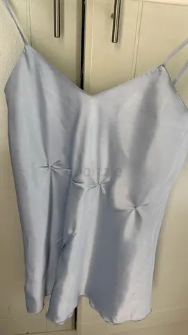 Light Blue Satin Slip Dress - s size