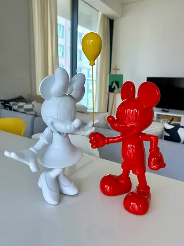 Mickey & Minnie Mouse Decorative Sculptures - Set of 2