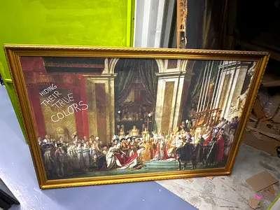 x4 huge golden Frames