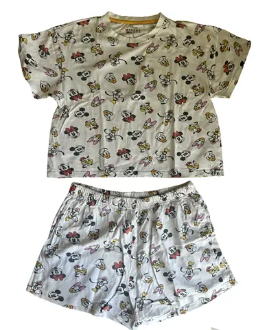 Women's Two-Piece Minnie Mouse Cotton Pajamas - Size L